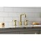 Kingston Brass Widespread Bathroom Faucet with Push PopUp, Brushed Brass KS1417RX - alternate 5